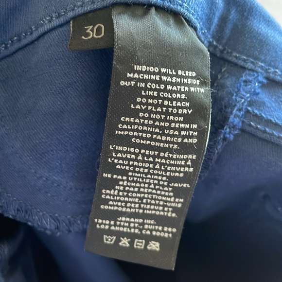 J Brand Blue Skinny Jeans Indigo Shimmer - Picture 7 of 7
